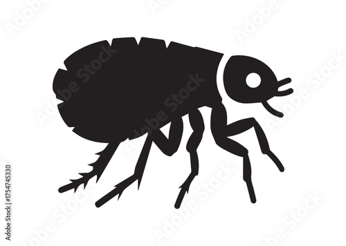 Flea icon, Flea solid vector