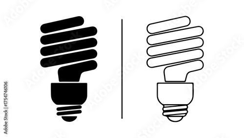 Compact fluorescent lamps with transparent background