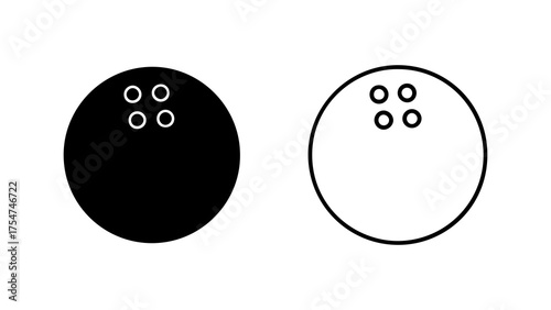 Bowling balls with finger holes with transparent background