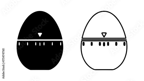 Egg timer icon with transparent background