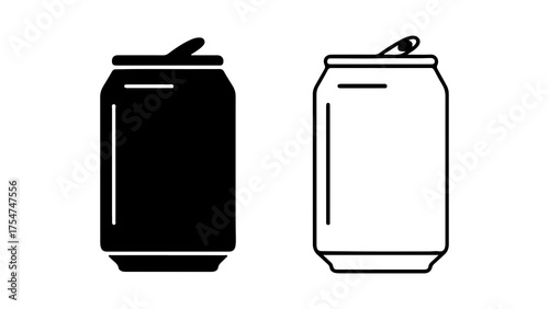 Aluminum cans with open tabs with transparent background