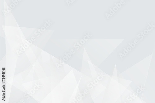 Modern abstract geometric white gray triangle pattern background design