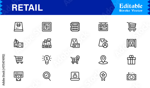 Inventory and Warehouse Line Icon Set Professional and Minimal Vector Collection of Warehouse, Stock, Delivery, Logistics, and Storage Symbols