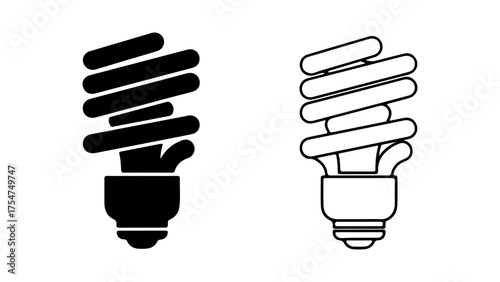 Compact fluorescent lamps with transparent background