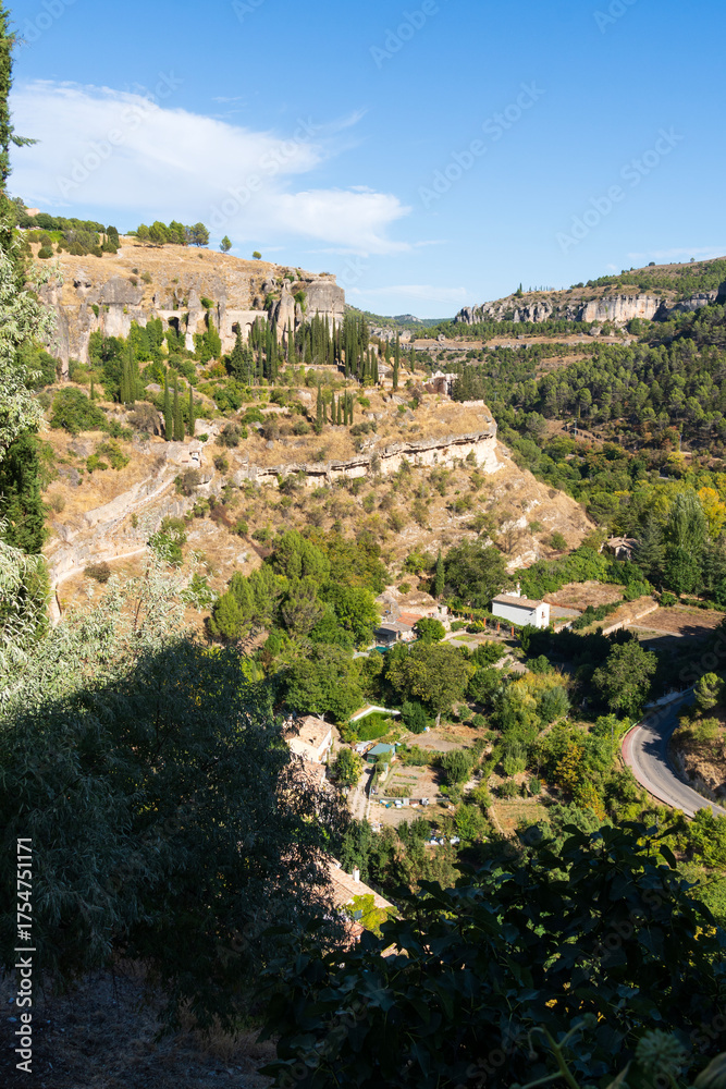 Fototapeta premium Old Cty and spectacular surrounding countryside, Cuenca, Castilla La Mancha, Spain
