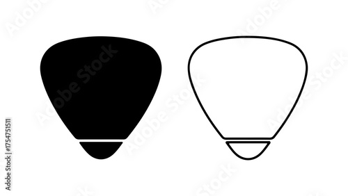 Guitar picks with transparent background