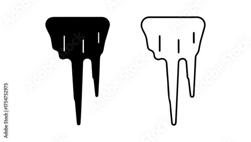 Melting drips with transparent background