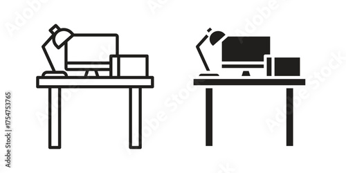 Workspace icon in vector. Logotype
