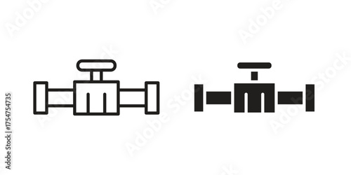 Valve icon in vector. Logotype