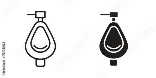 Urinal icon in vector. Logotype