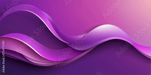 Abstract pink and purple gradient silk wave pattern design illustration wallpaper backdrop