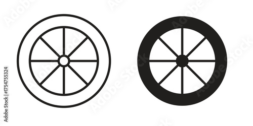 Tyre icon in vector. Logotype