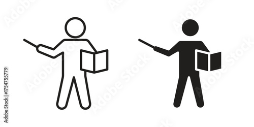 Teaching icon in vector. Logotype