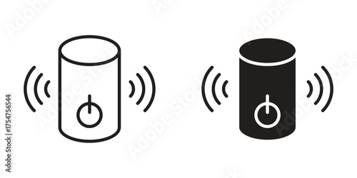 Smart speaker icon in vector. Logotype
