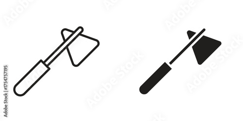 reflex hammer icon in vector. Logotype