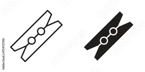 Peg icon in vector. Logotype