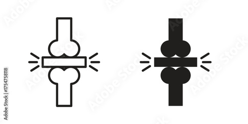 Osteoporosis icon in vector. Logotype