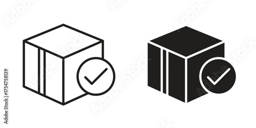 Order receive icon in vector. Logotype