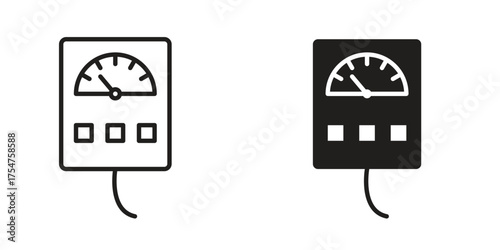 Meter icon in vector. Logotype