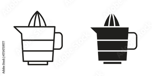 Juicer squeezer icon in vector. Logotype