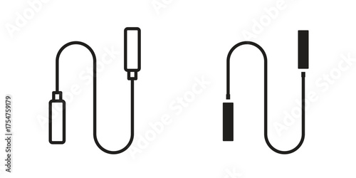 Jump rope icon in vector. Logotype