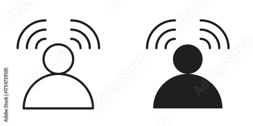 Influencer icon in vector. Logotype