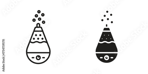 Humidifier in vector. Logotype. vector glyph flat icons