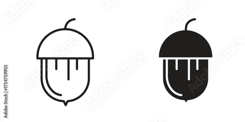 Hazelnut icon in vector. Logotype