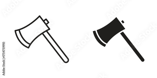 Hatchet icon in vector. Logotype