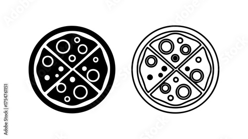 Pizza slices with transparent background