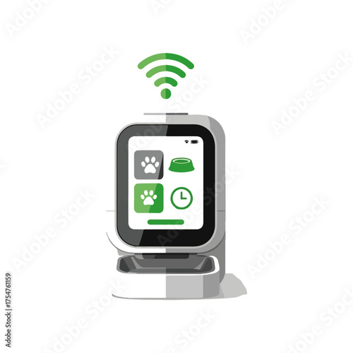 Smart automated pet feeder with WiFi connectivity