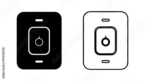 Light switch icons with transparent background
