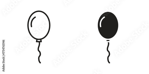 Balloon icon in vector. Logotype