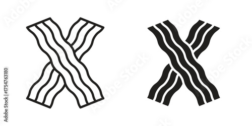Bacon icon in vector. Logotype