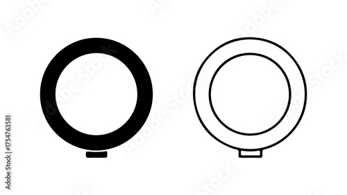 Ring lights with transparent background