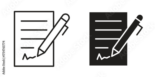 Agreement icon in vector. Logotype