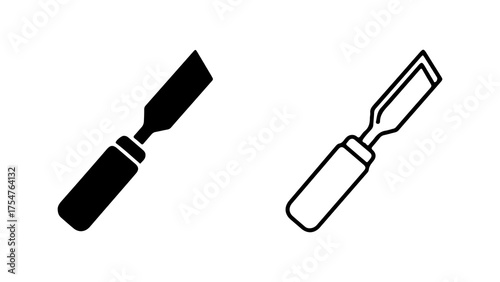 Chisel tool with transparent background