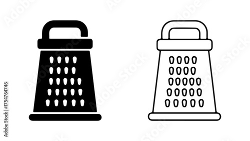 Kitchen graters with transparent background