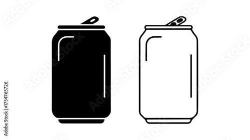 Aluminum cans with pull tabs with transparent background