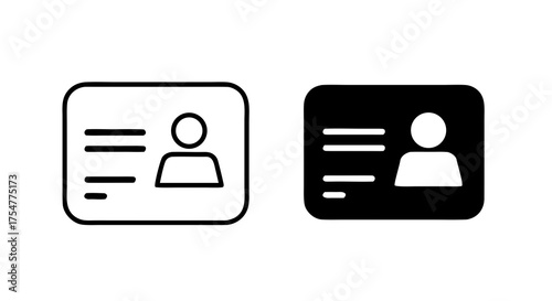 Essential Contact Information Icon Set