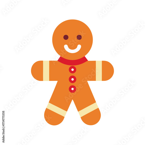 gingerbread man christmas icon