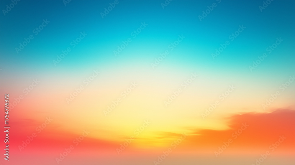Naklejka premium Soft gradient sunset background with warm colors and copy space