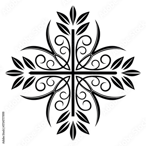 Ash Wednesday black color design, solid white background (1).eps