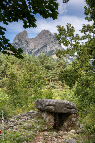 dolmen of Molers, 1500 BC, within the middle bronze, Saldes, Solsonés, Berguedá region, Catalonia, Spain