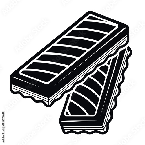 National Tim Tam Day black color design, solid white background (8).eps