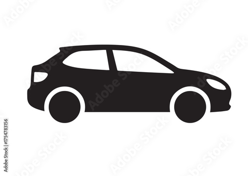 Car icon, Car solid vector