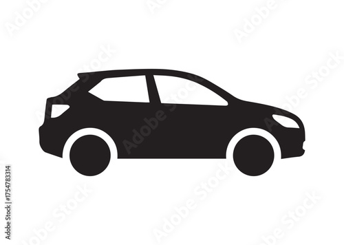Car icon, Car solid vector