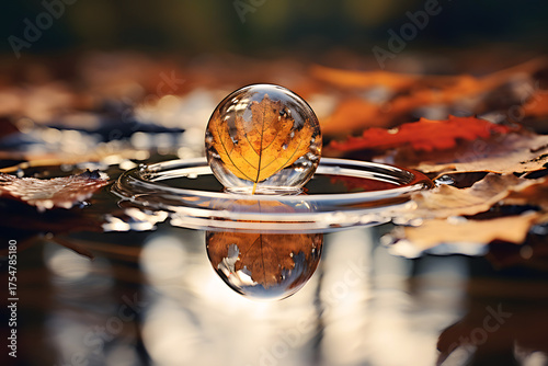 Transparent sphere reflecti...