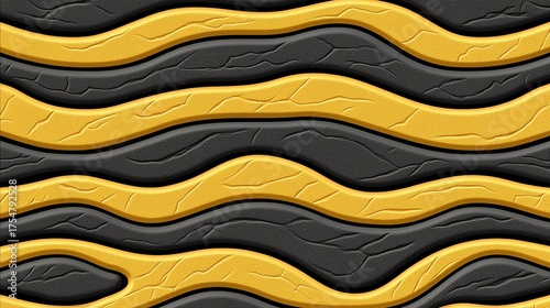 Abstract blue and brown background with wavy lines, fluid shapes and dynamic gradient, elegant design element
