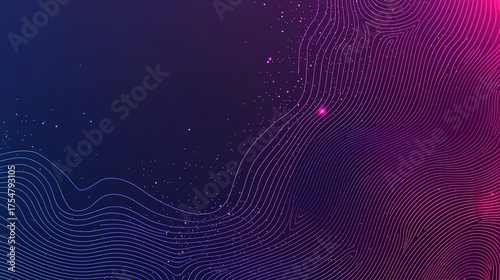 Abstract blue and brown background with wavy lines, fluid shapes and dynamic gradient, elegant design element
